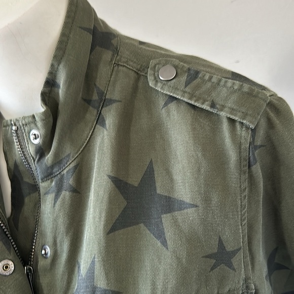 RAILS Collins Sage Green with Black Stars Military Utility Jacket Sz XS NEW - Picture 7 of 16